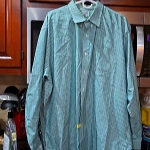 LLBean Plaid  green, blue, and white xxl Ling sleeve shirt